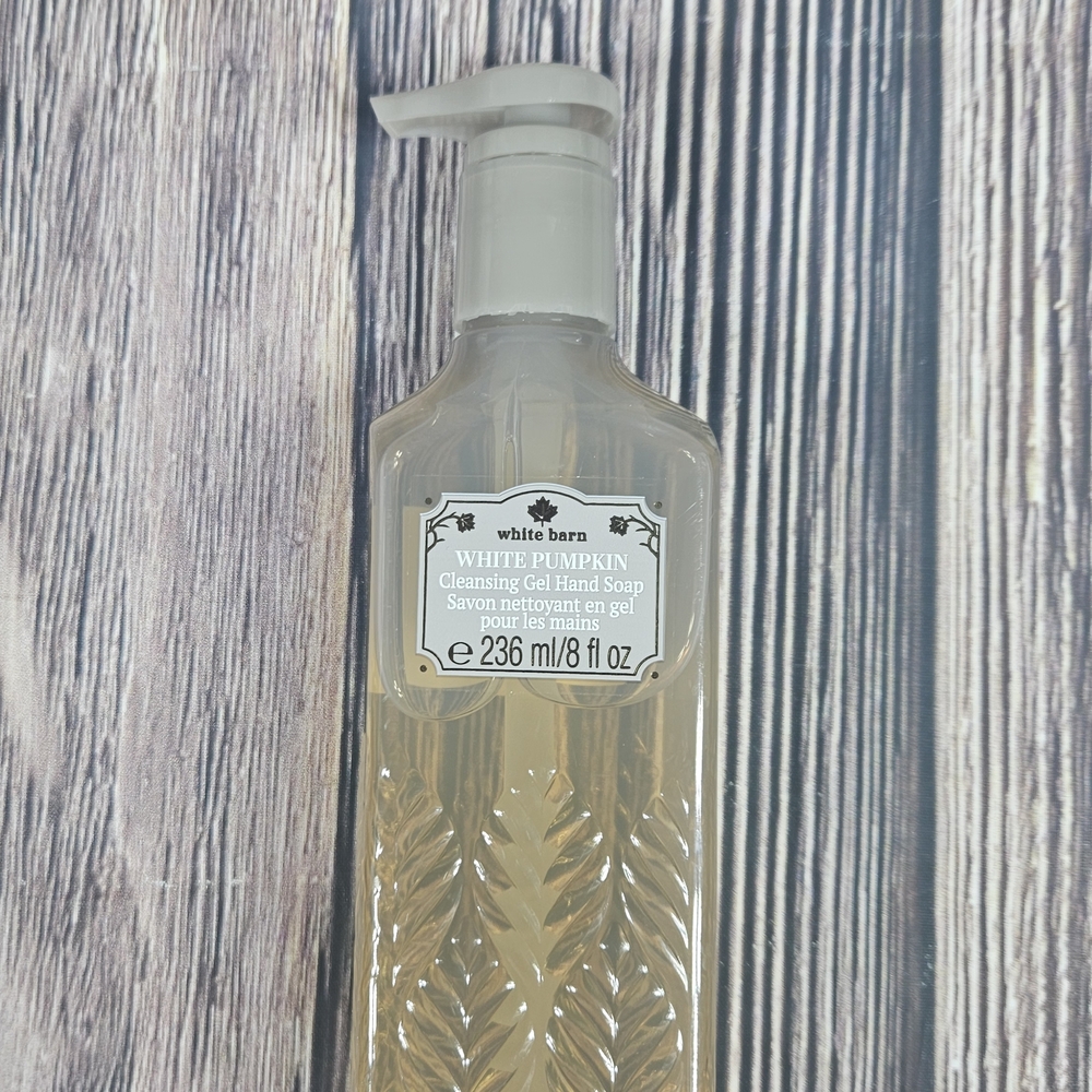 RARE BATH & BODY WORKS WHITE PUMPKIN CLEANSING GEL HAND SOAP WASH PUMP